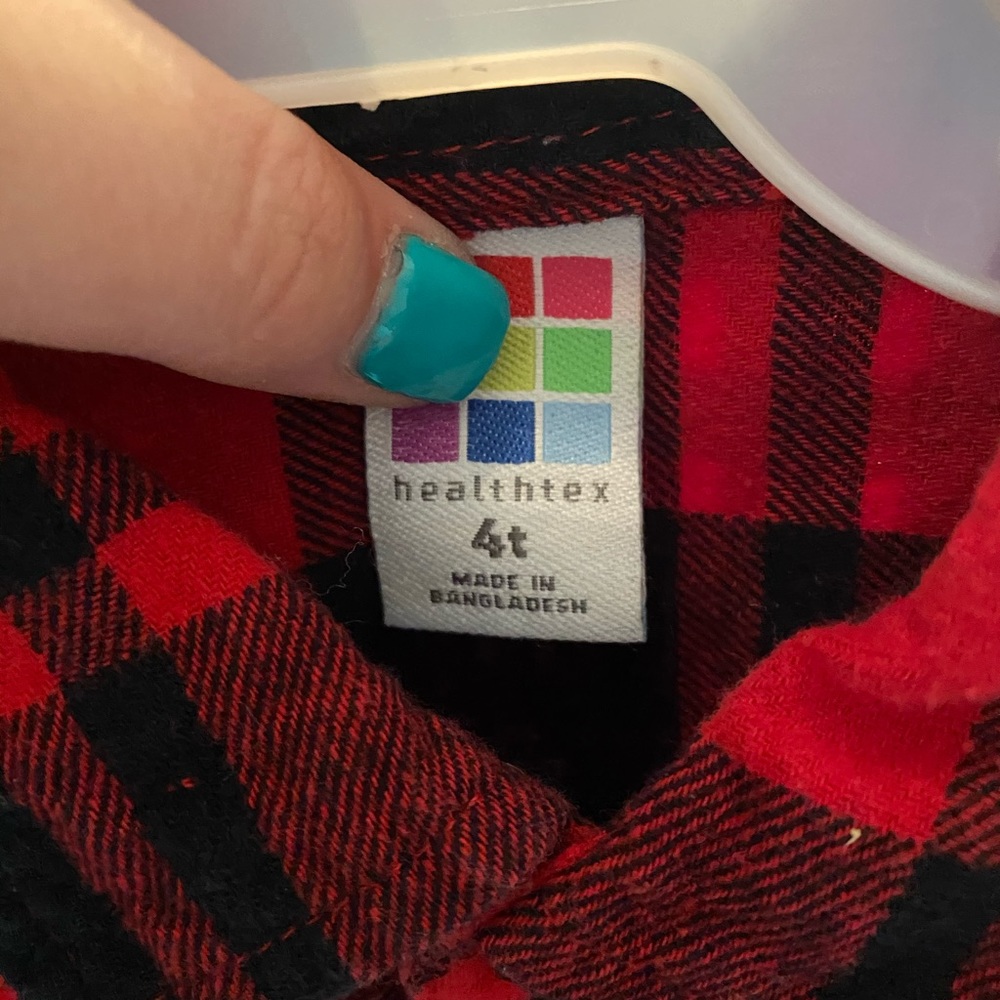 4T Buffalo plaid shirt